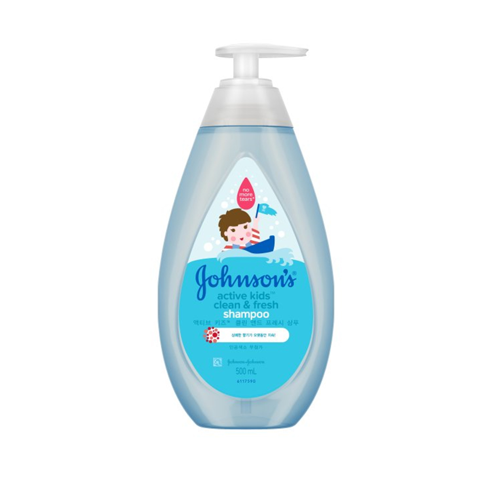 존슨즈 액티브 키즈 클린 앤드 프레시 샴푸 500ml : Phiz