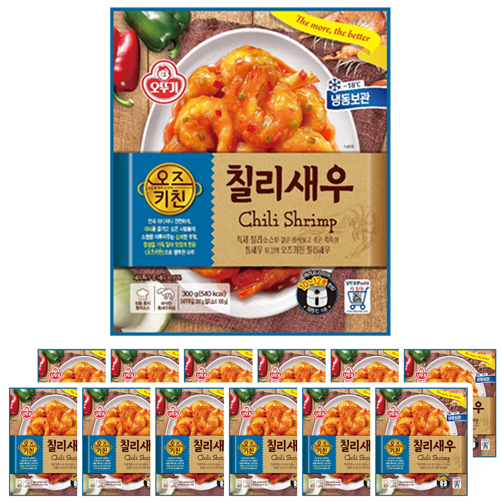오뚜기 오즈키친 칠리새우 300g, 12봉지 : 에스플러스마켓