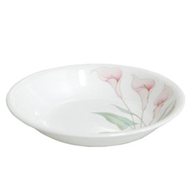 그릇 코렐 백합 비빔기 대 21.5cm 1P 도자기 꽃 비빔밥 도자기접시 파스타 : 마켓여왕