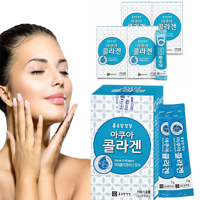 종근당콜라겐 물에타 마시는 먹는콜라겐가루 저분자 피쉬 어류 가루분말 펩타이드 30포4박스 : 모두애건강