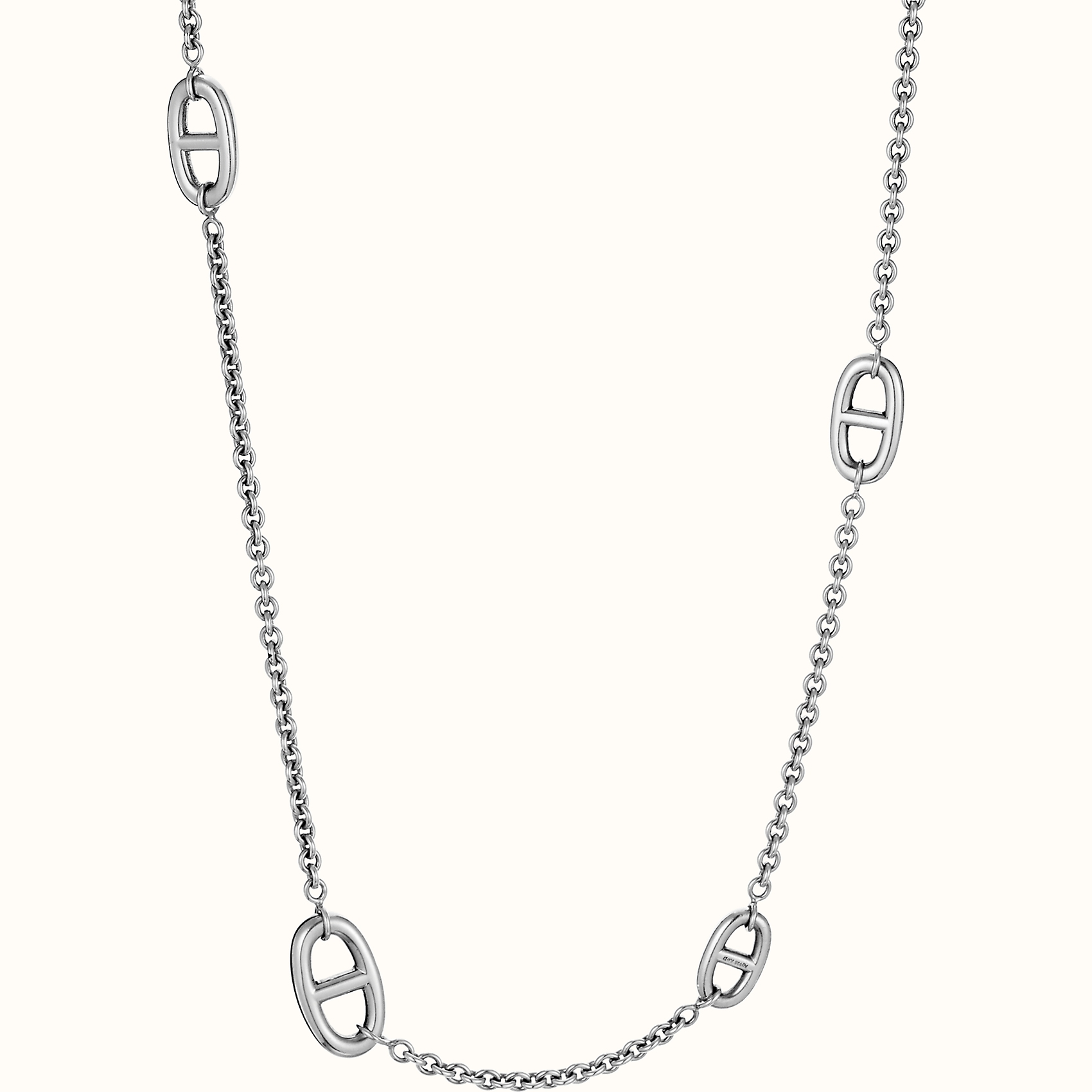 [해외] Hermes 에르메스 Farandole 80 파랑돌 롱 네크리스 목걸이 실버 H104570B : 레오비비