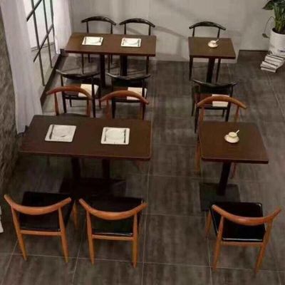 원형 사각 카페테이블   분식카페 바비큐 식탁의자 조합 밀크티집 햄버거 디저트테이블 : 엑스더스