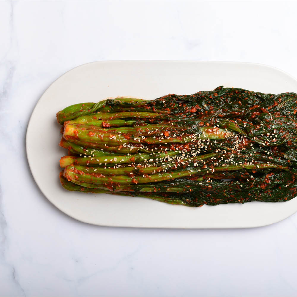 아삭아삭 여수 돌산 갓 김치 주문 1kg : 밤바다김치