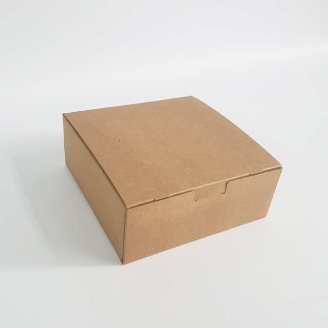 크라프트 원터치박스170 17cmX17cmX6.5cm 50매 빵,쿠키,의류,소품 : 참조은포장