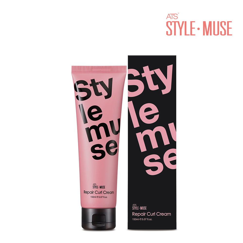 ATS 스타일뮤즈 리페어 컬크림 150ml 미용실 셀프 헤어 스타일링 웨이브컬 볼륨 : 애티블
