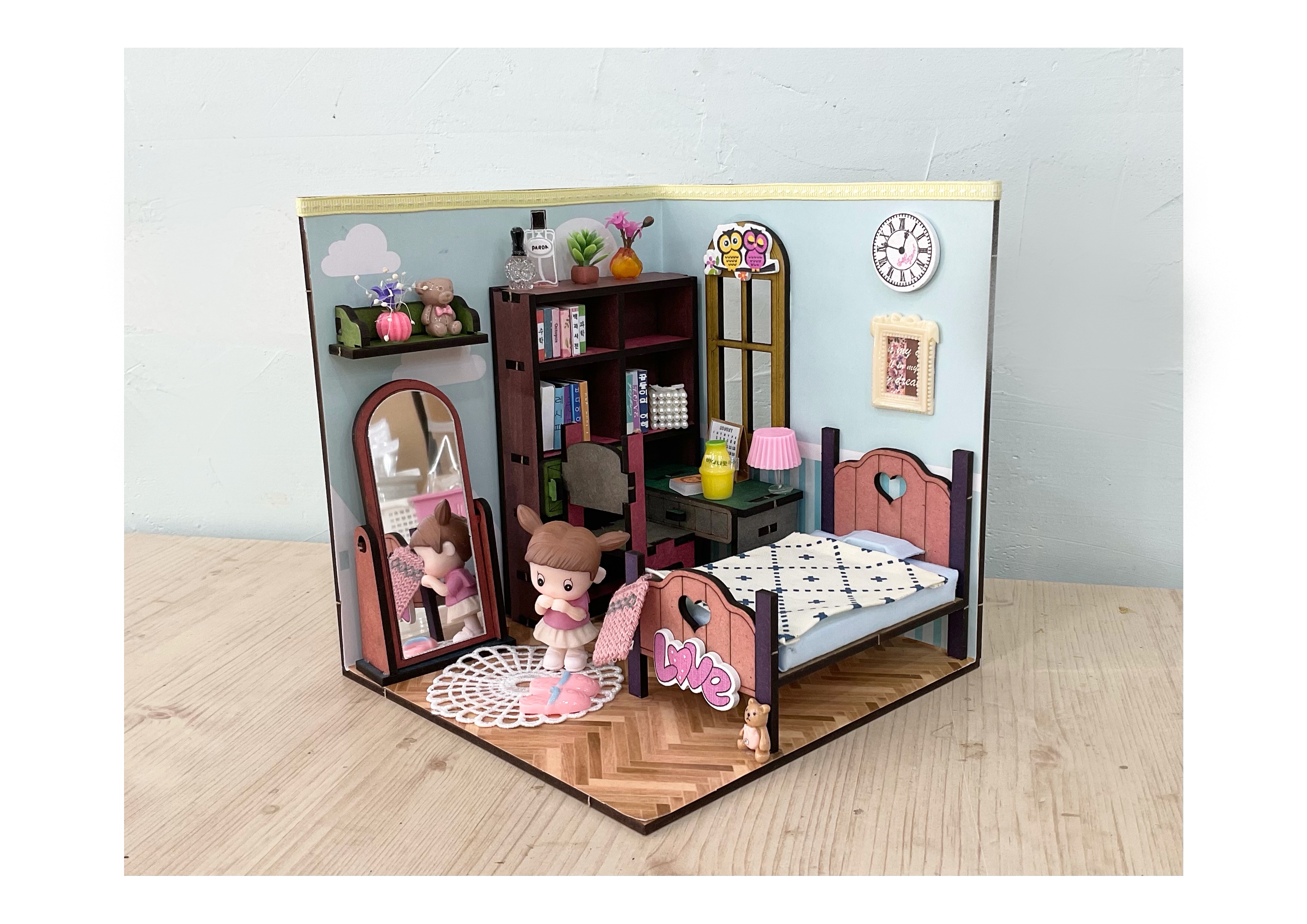 DIY 거울방 만들기 세트/미니어처 하우스/헤이리 미니어처/마루공방 : 헤이리미니어처