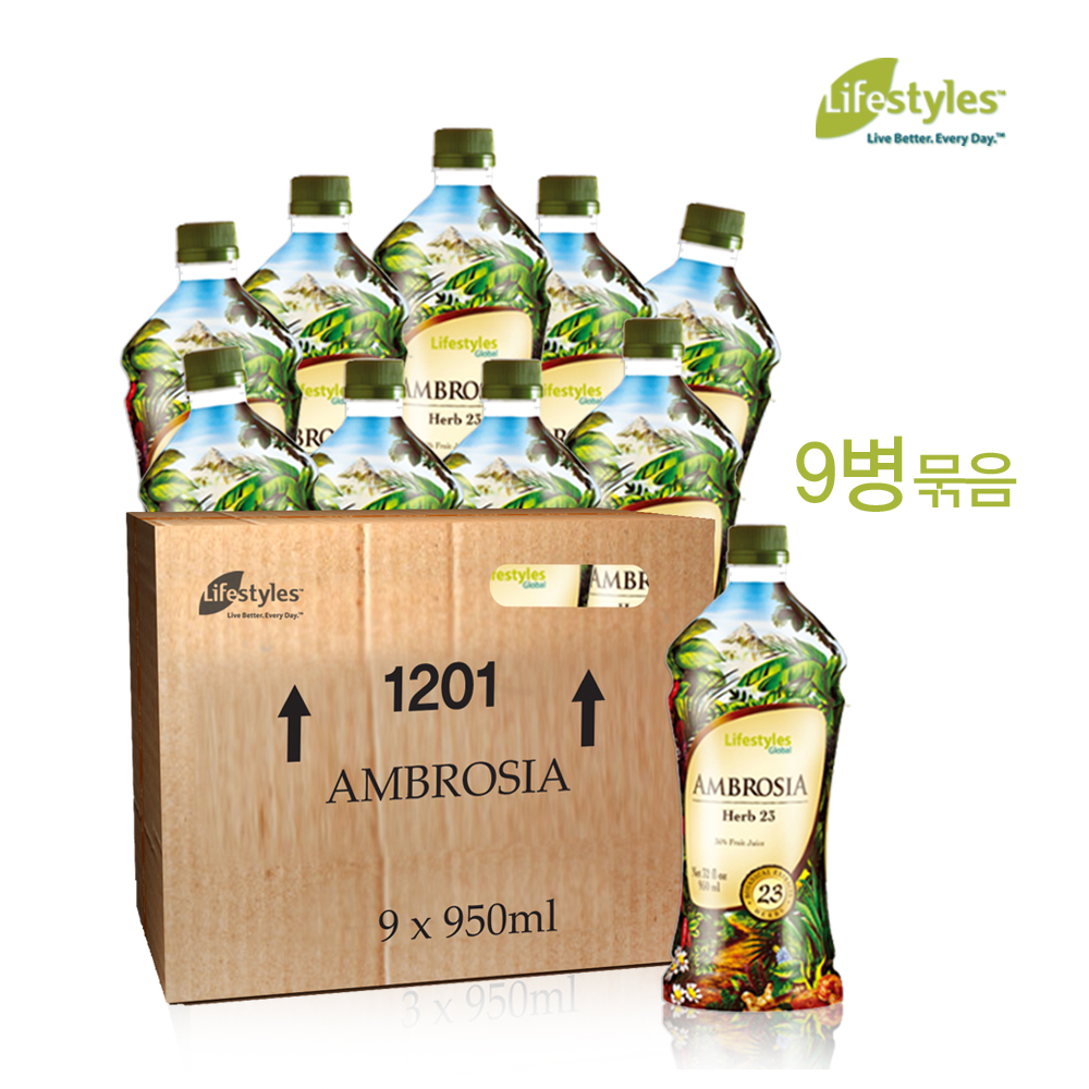 암브로시아23 [인트라] 건강허브식품_950ml_9병/박스 : 데일리마킹