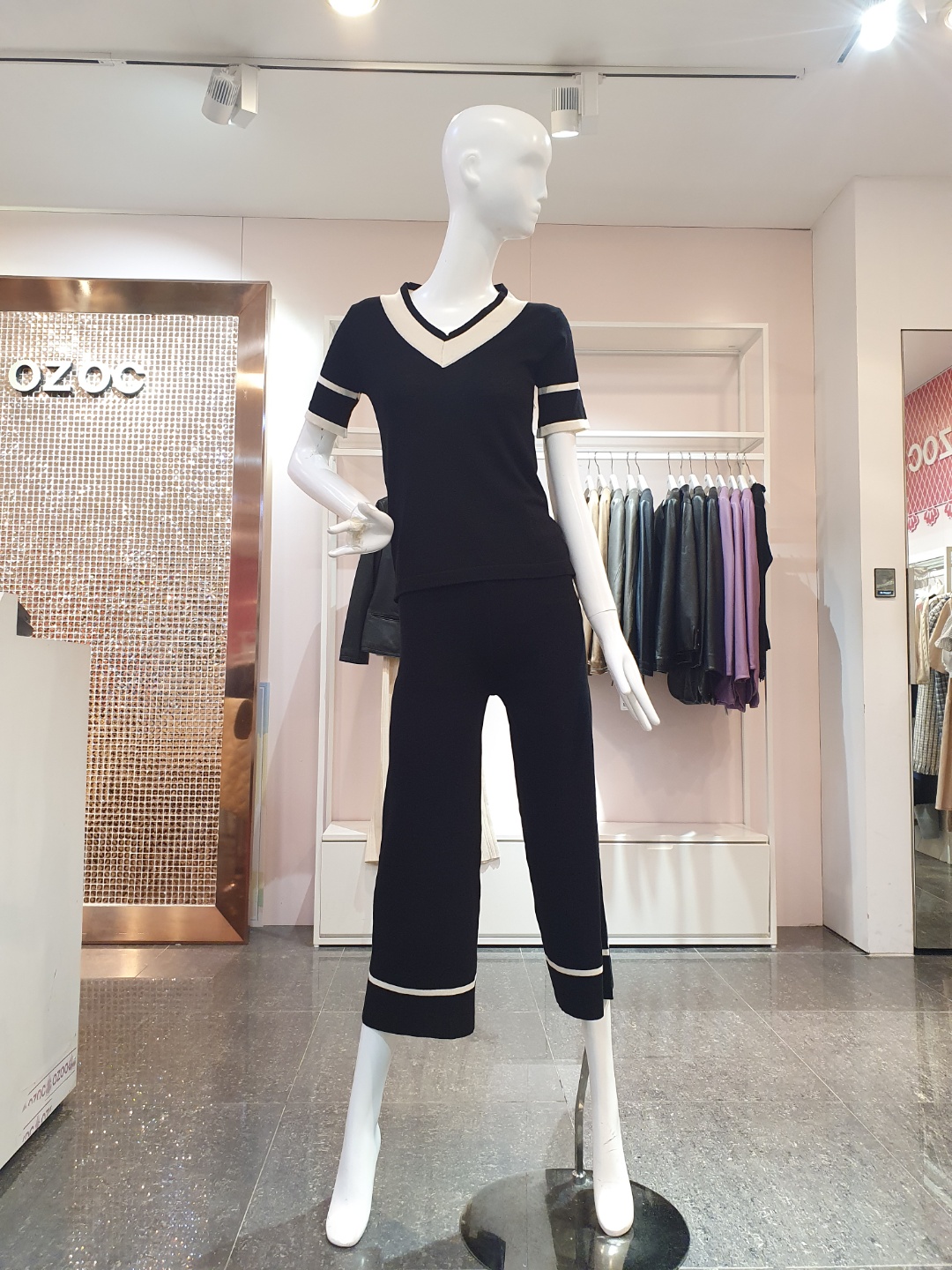 오조크 니트 세트 FOPMCZM501A-BK : 마리오아울렛 오조크