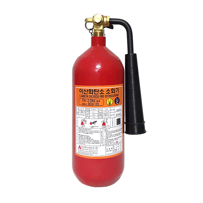 조경 엔케이텍 전기화재 기계실 공장 이산화탄소 co2소화기 2.3kg 5파운드 : 닥터파이어