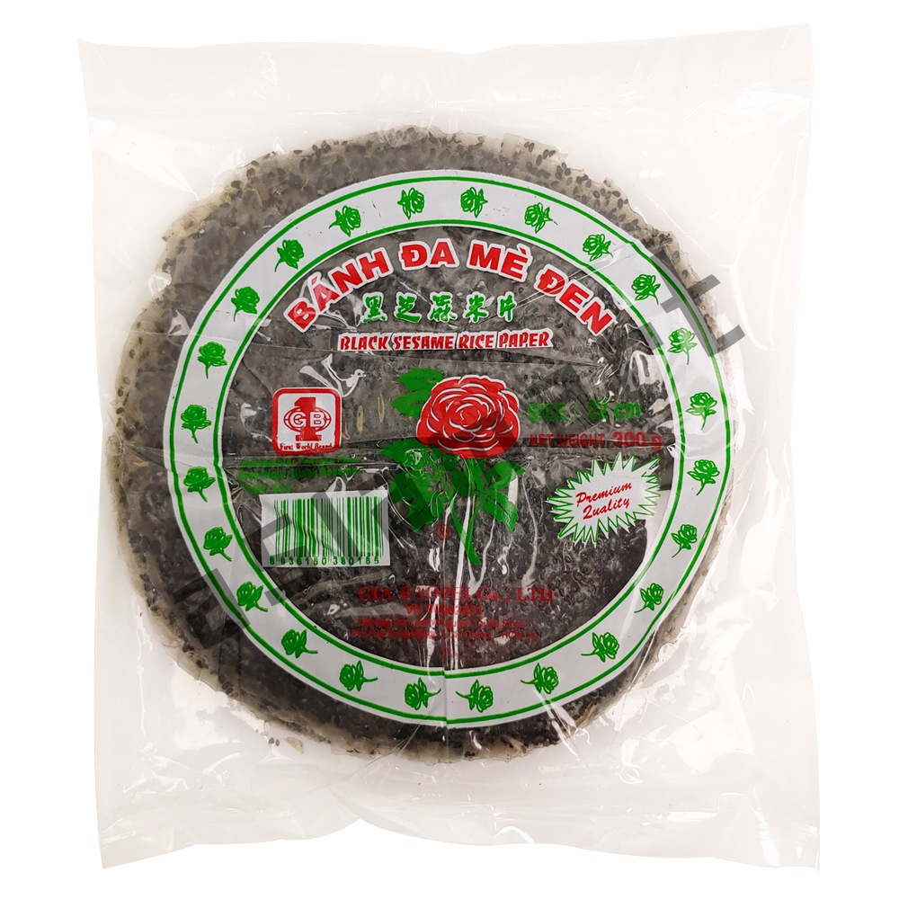 베트남 지아바오 장미표 검은깨 라이스페이퍼 300g 크래커 과자 아시아마트 : 아시아마트스토어