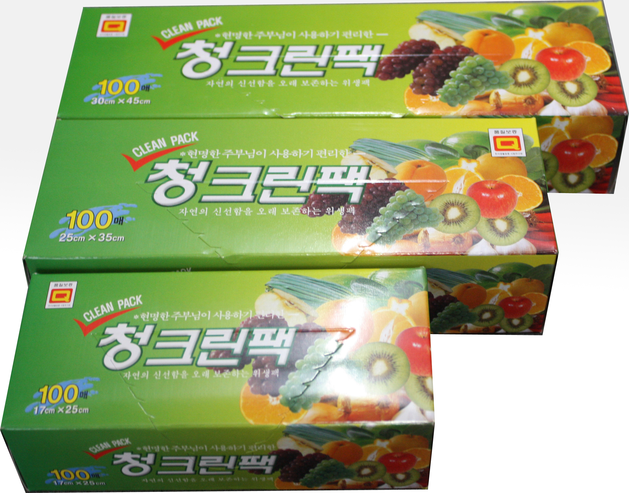 청크린 팩 대 중 미니  1BOX 50EA : 용기종기