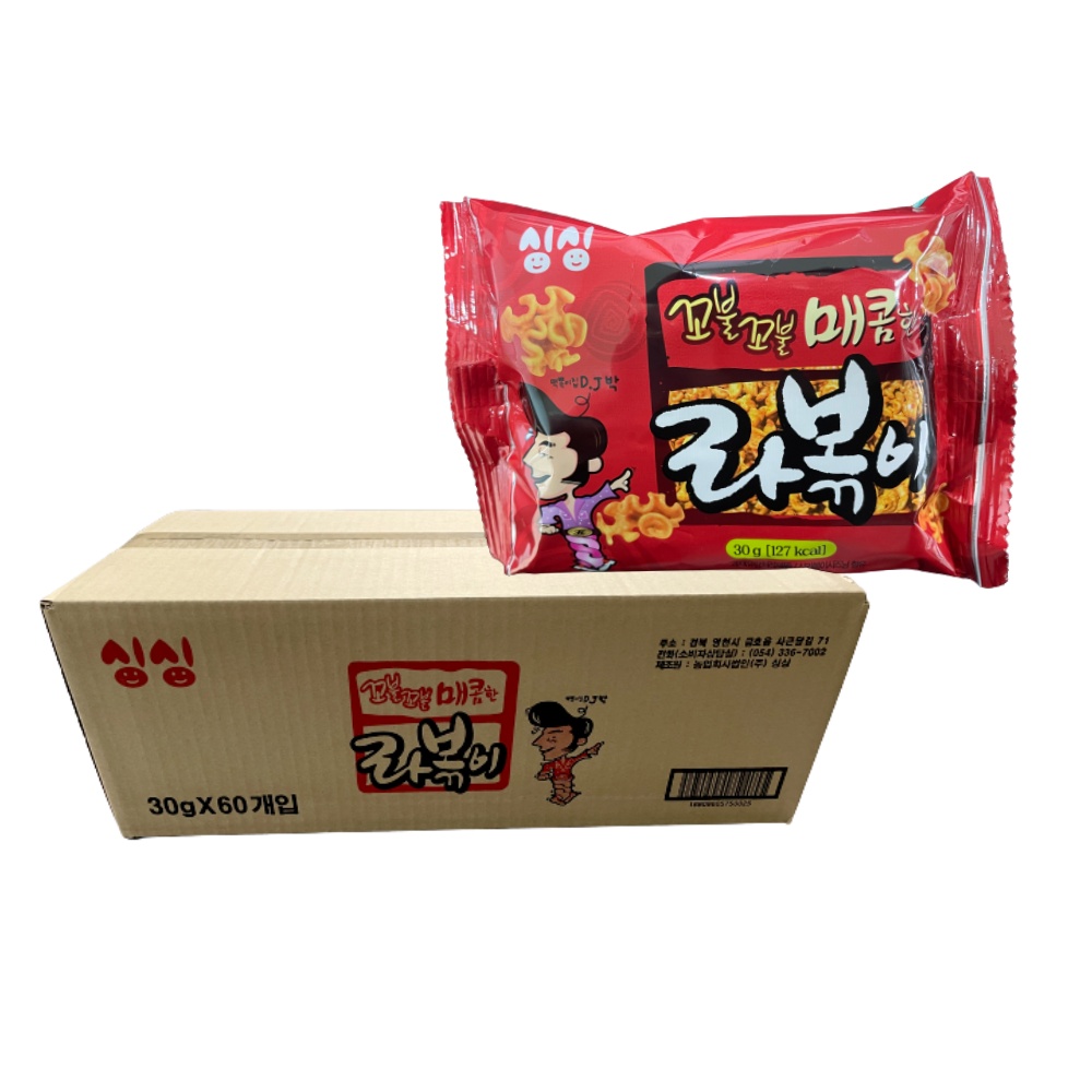 싱싱 라볶이 과자 30g 60개 1박스 추억의 불량식품 : 스낵365