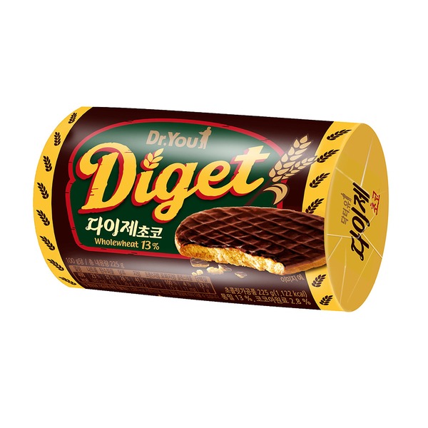오리온 다이제 초코 통밀과자 225g 1개입 초코과자 : 포스트에스