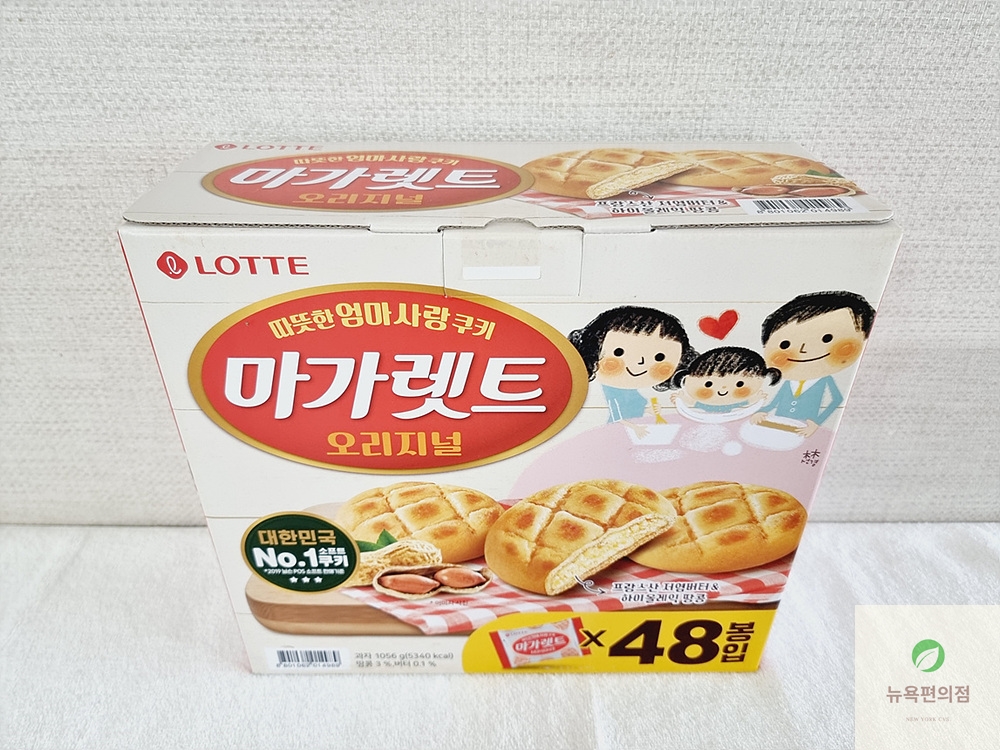 롯데 마가렛트 오리지널 1박스 48개입 대용량 스낵 간식 쿠키 마가레트 마가렛뜨 : 뉴욕편의점