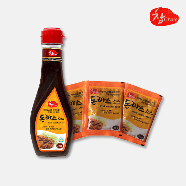 참 돈까스소스 30g 300g 박스 돈가스 돈카츠 소스 정육점 마트 고기와함께 : 고기와함께