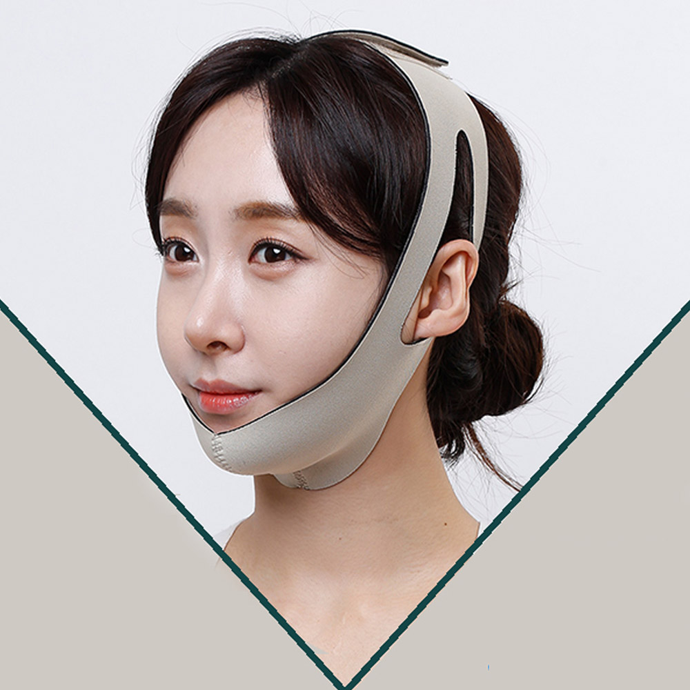 얼굴 라인 만들기 리프팅 밴드 이중 턱살빼기 뷰티마스크 국산 : 메리크리스마트