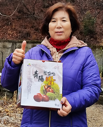알밤농장 청양 2020 유기농 햇밤 군밤용(포르단)2kg, 4kg : 하이팜연합회