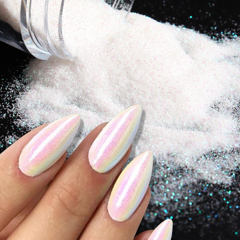 10ml 0 1mm 울트라 파인 네일 글리터 화이트 컬러풀 반짝반짝 스판 더스트 포 디자인 UV젤 폴리쉬 매니큐어 네일아트 장식 네일 : 송선생J9