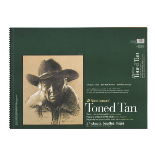스트라스모아 S4 Toned Tan 패드 (45x60cm) 24매 GI412018 크로키북, 드로잉북 / 웜톤내지 : 지니화방