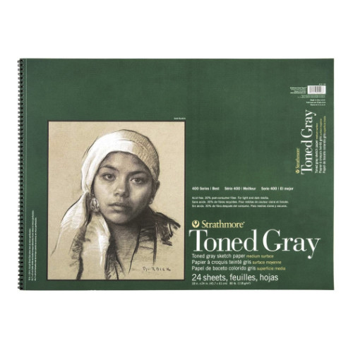 스트라스모아 S4 Toned Gray 패드 (45x60cm) 24매 GI412118 크로키북, 드로잉북 / 쿨톤내지 : 지니화방