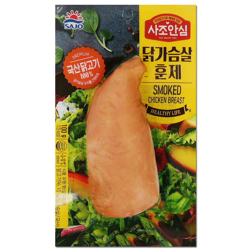 사조대림 닭가슴살 훈제 100g : 더마트