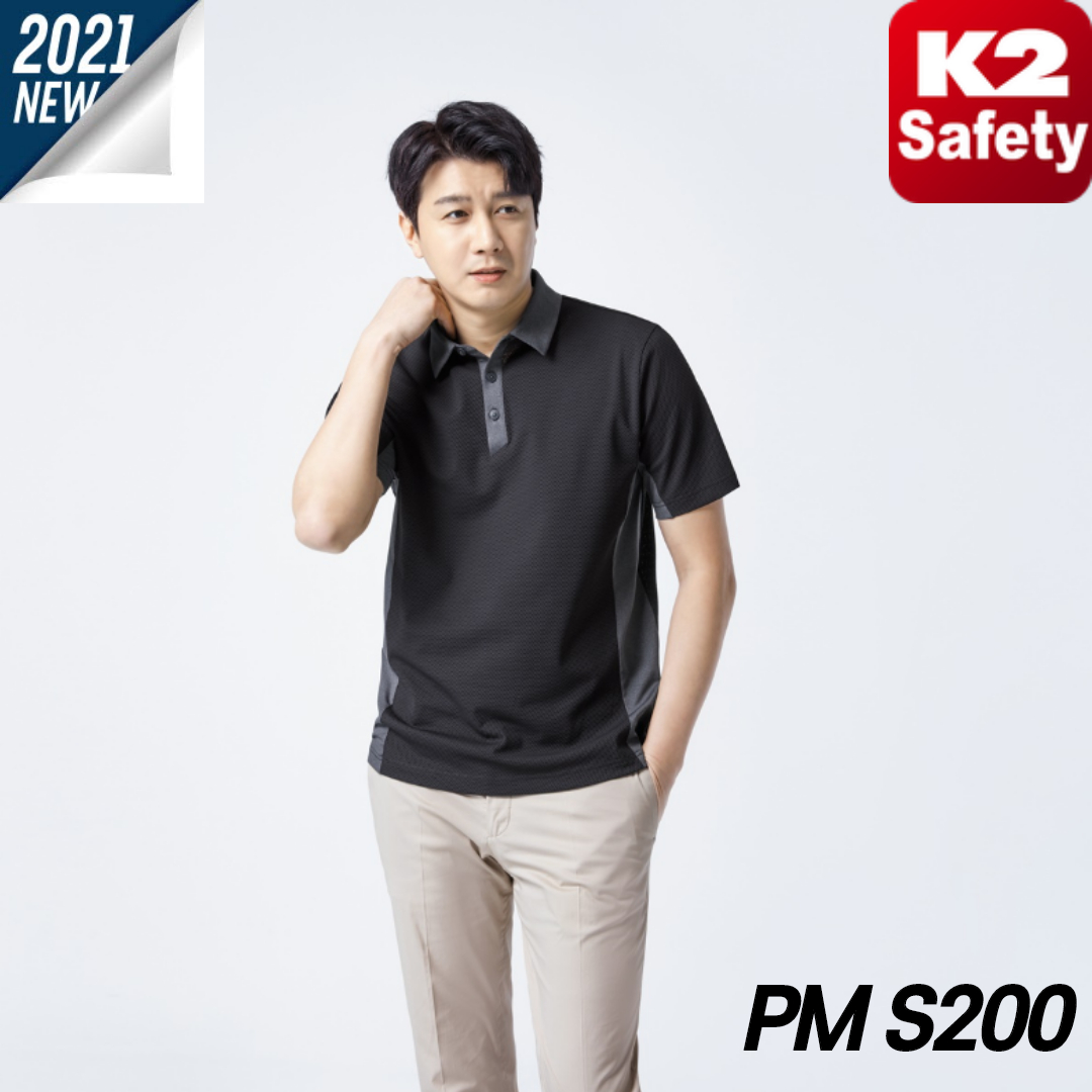 케이투 K2 PM-S200 아웃도어 티셔츠 근무복 작업복 남녀공용 기능성 반팔 카라티셔츠 : 매그넘 컴퍼니
