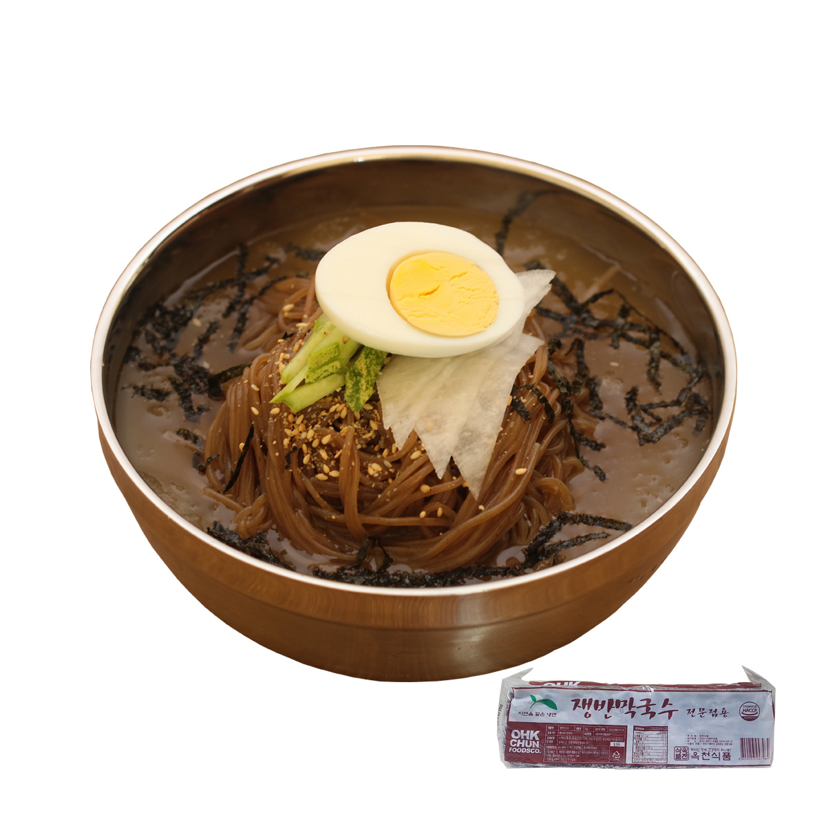 선비찬 족발냉면 옥천냉면 막국수사리10인분+육수10+족발300g+새우젓세트 : SUNBEE