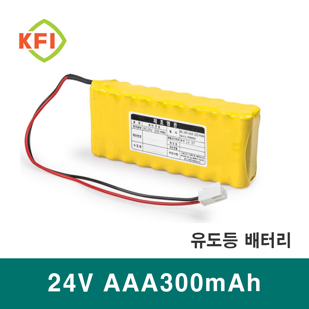 DC24V AAA 300mAh Ni-cd ( 2X10 ) 소방용 유도등 예비전원 수신기 배터리 : 금성전기상사