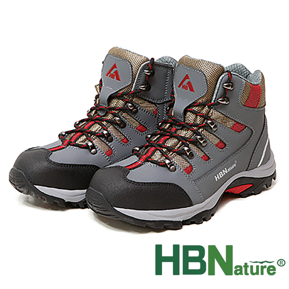 에이치비 안전화  HBS-520 GRAY 6인치/미끄럼방지/등산화 스타일 경량건설작업화 : 금강산업안전 주식회사