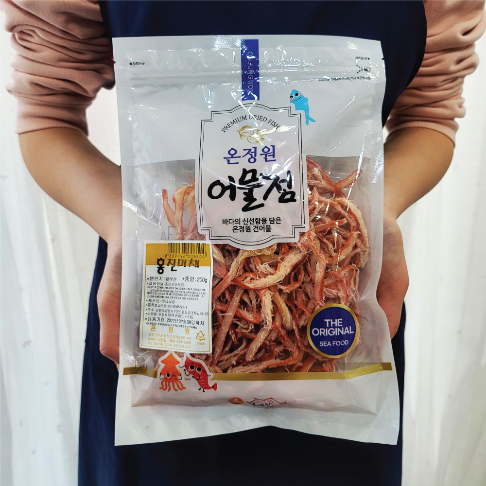 쫄깃하고 단백한  홍진미채 1kg : 온정원