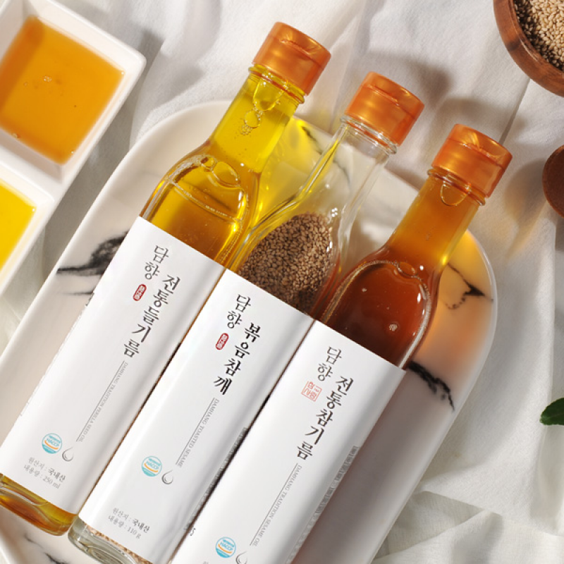 (참사랑에프앤비)국내산 담향 전통 참기름250ml 1병 : 전남6차산업몰