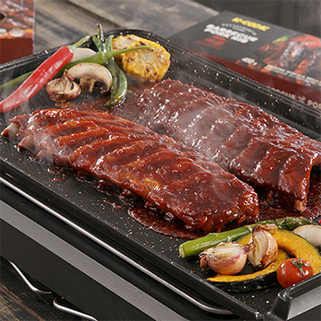 (케이쿡)바베큐 폭립 알뜰형 오리지날맛 500g+매콤한맛 500g : 더조은푸드