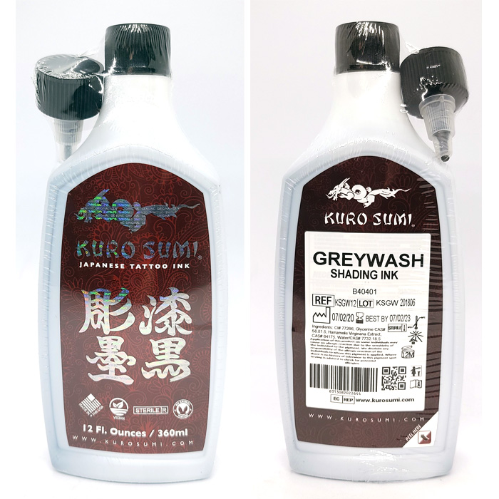 구로즈미 그레이워시쉐딩 블랙 타투잉크 색소 12oz (프로타투용품 문신용품재료) : 프로타투용품