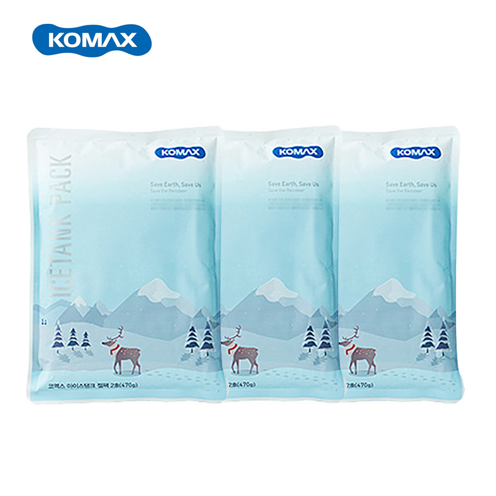 코멕스 아이스탱크 젤팩 2호(470g)x3개 휴대용 아이스팩 젤타입 : 까까하우스