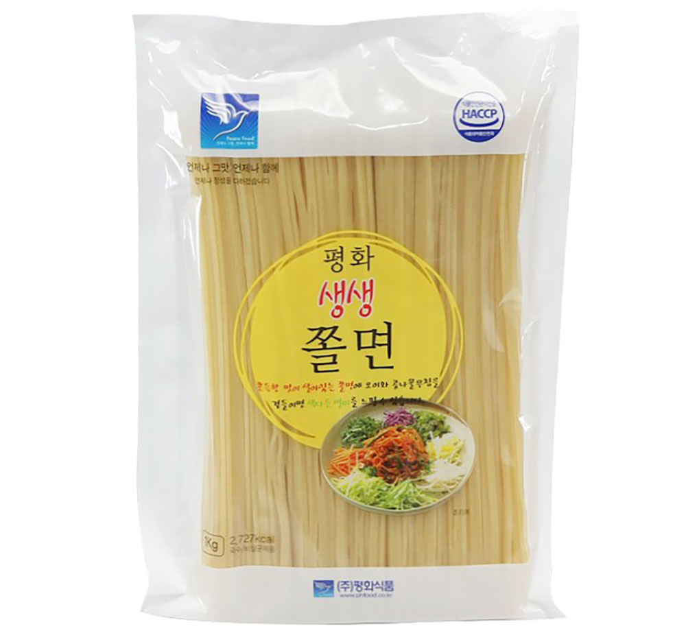 평화식품 생생 진공쫄면 1kg 10개입/box : 지원푸드몰 식자재유통전문