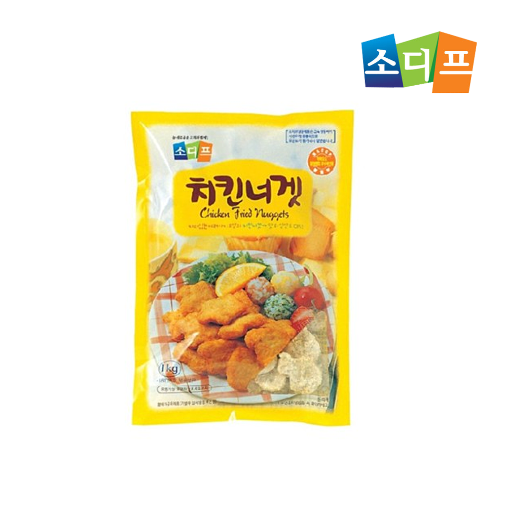 [신의한수몰] 소디프 간식 안주 치킨너겟 1kg : 신의한수몰