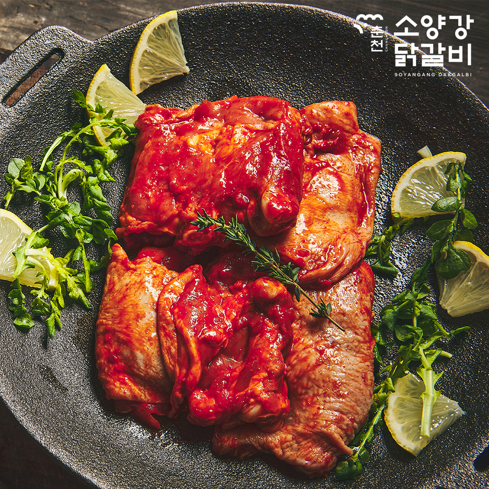 춘천소양강닭갈비 양념닭갈비 1kg : 춘천소양강닭갈비