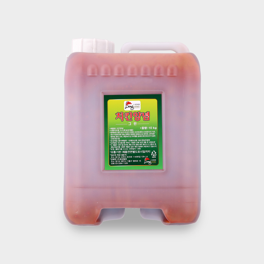 백호식품 치킨양념 그린 10kg : 티씨푸드