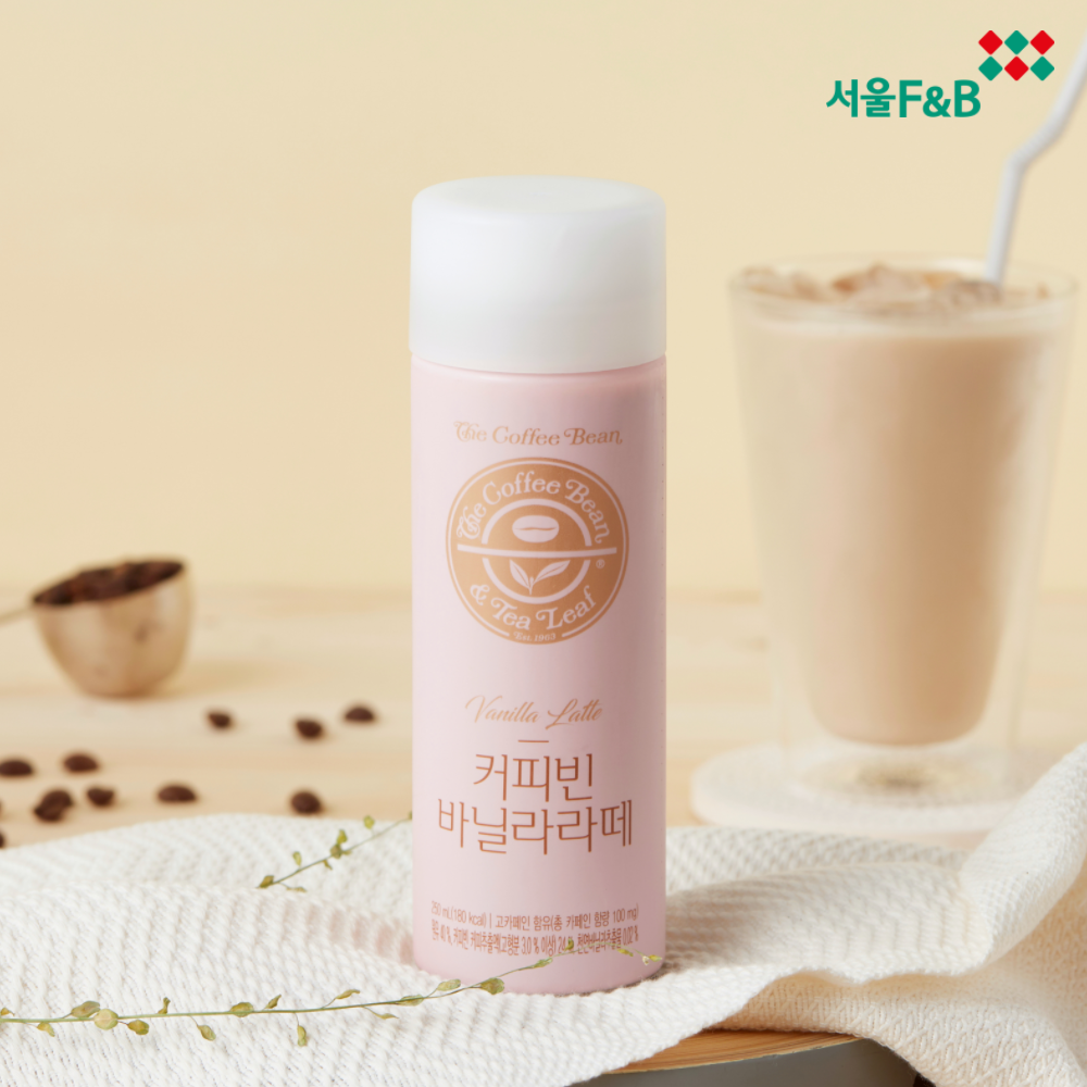 서울에프엔비 커피빈 바닐라라떼 6입 + 카페라떼 6입 세트 250mL X 12입 : 서울스토어365