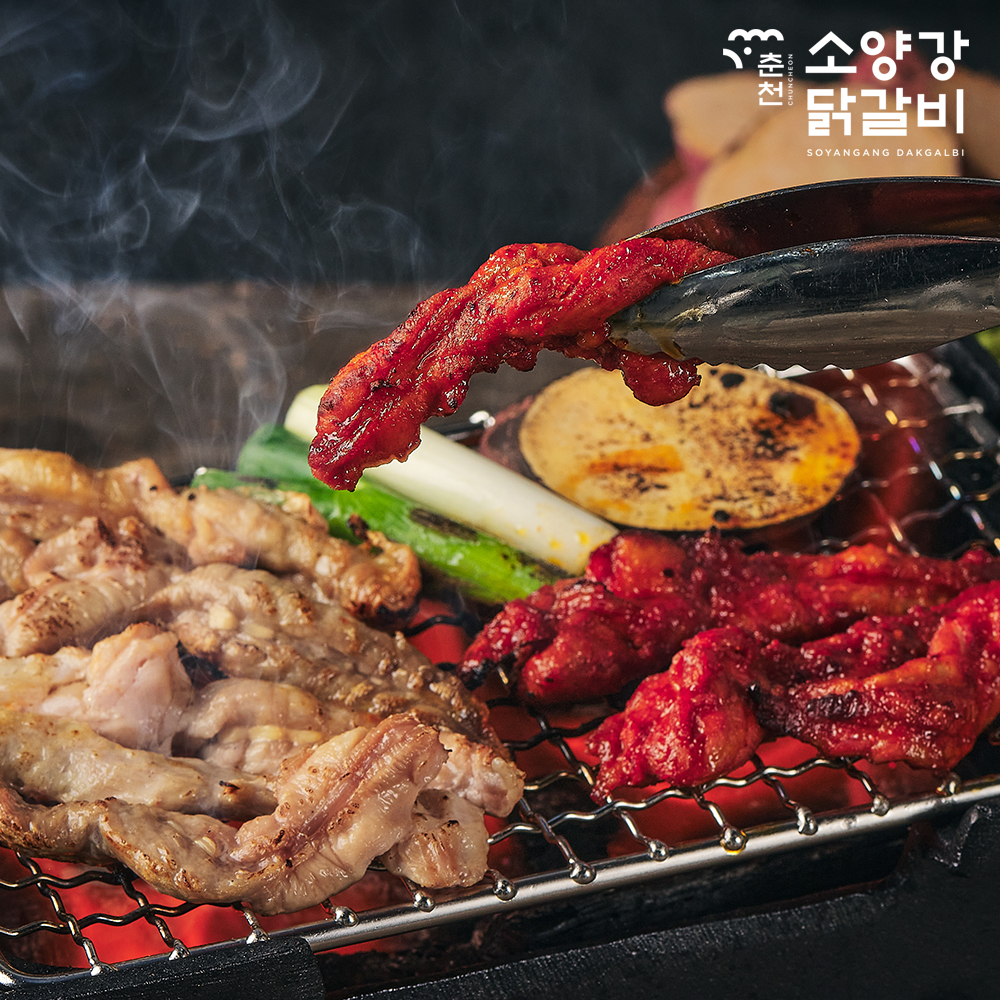 춘천소양강닭갈비 닭목살 소금구이 500g : 춘천소양강닭갈비