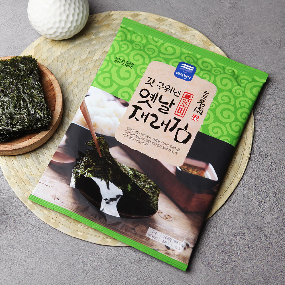 바다명가 완도 옛날 재래김(11종) 곱창김 파래김 건자반 청태 돌김 구운 지주식김 : 우아한끼