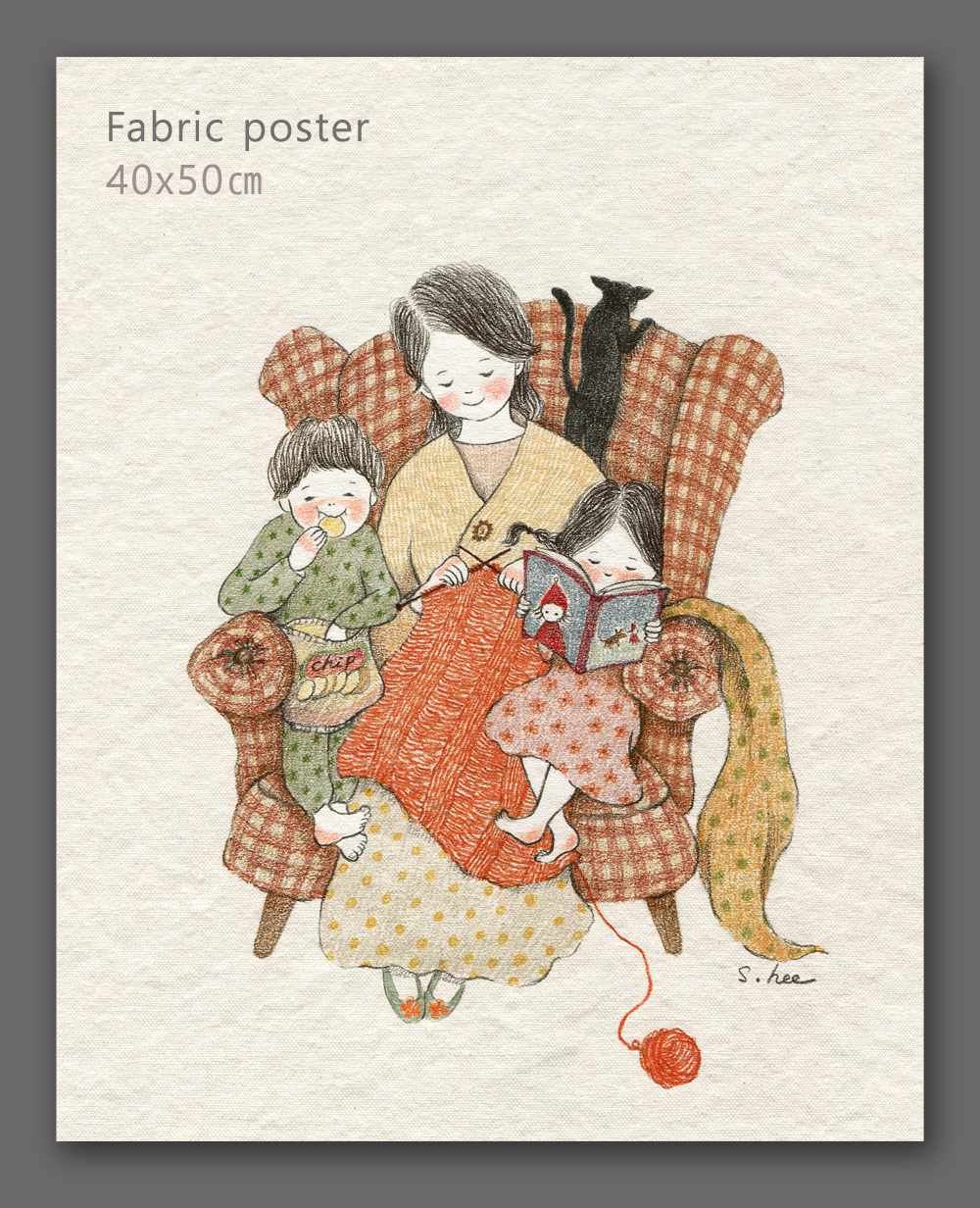 패브릭포스터 - 엄마의 의자 by 초록담쟁이 : 초록담쟁이 감성마켓