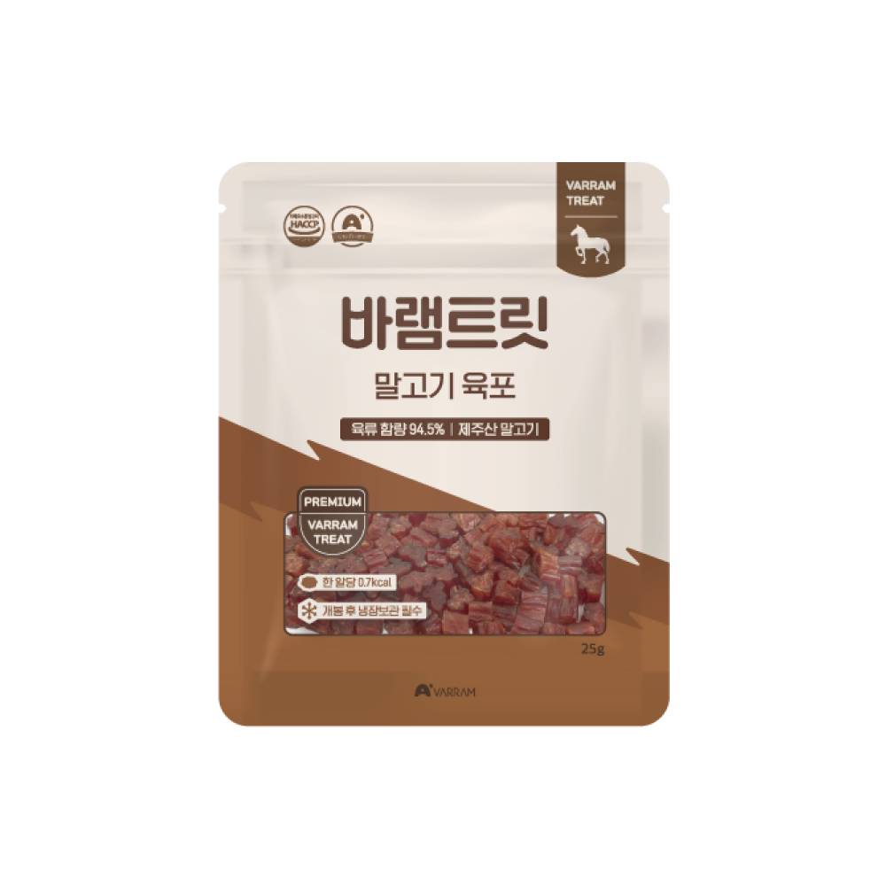 바램트릿 말고기 육포 10봉 (강아지,고양이) : 바램 펫 피트니스