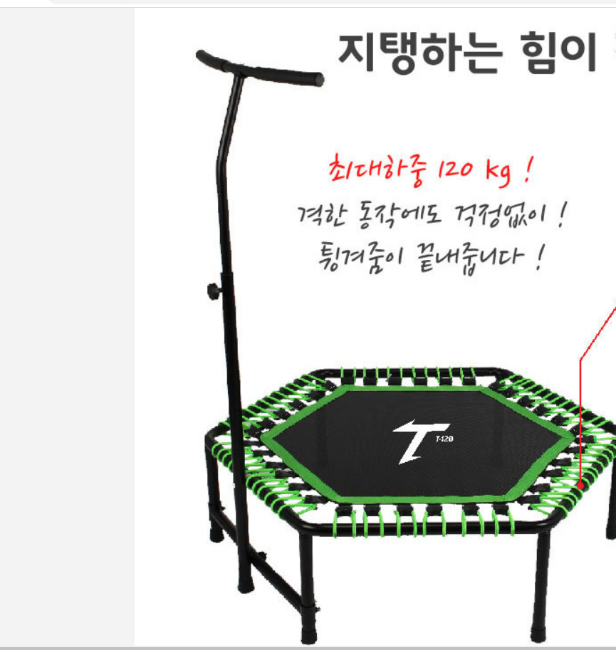 성인 트램폴린 트램펄린 실내 운동 기구 트린플린 트램펄린 방방이 홈트레이닝 고급 : 한국코리아