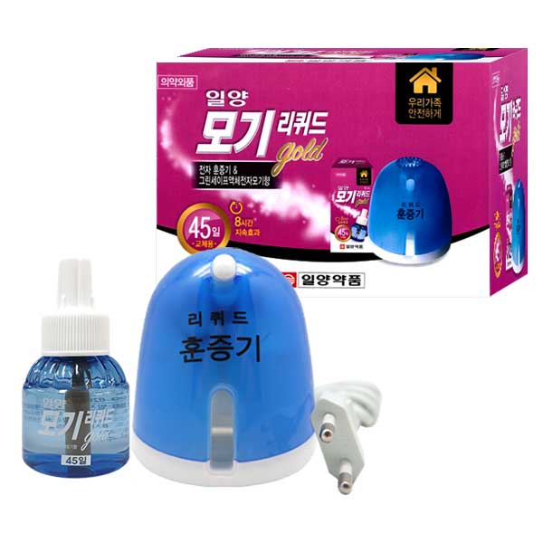 일양약품 일양 (훈증기1개+모기향1개)코드형 세트/모기 리퀴드 액체 전자 모기향 퇴치 : 선한의료기