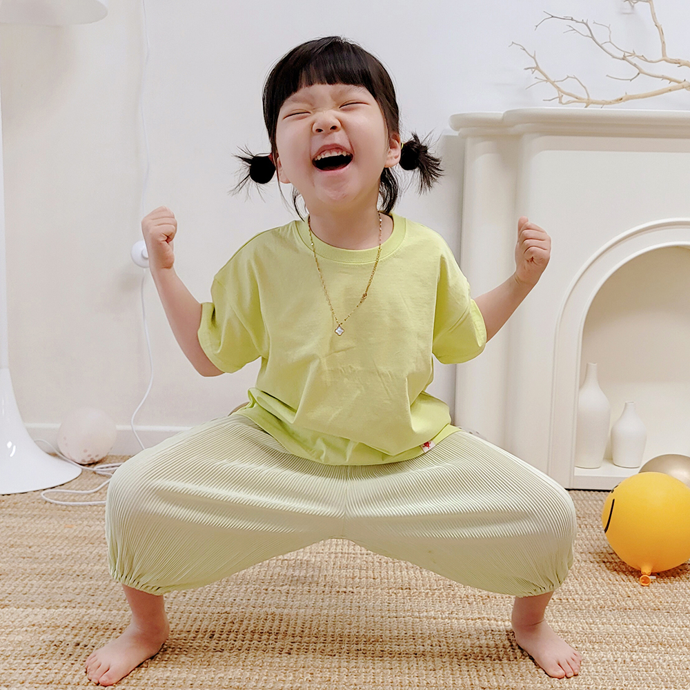소세지 플리츠팬츠 7부 : 더수