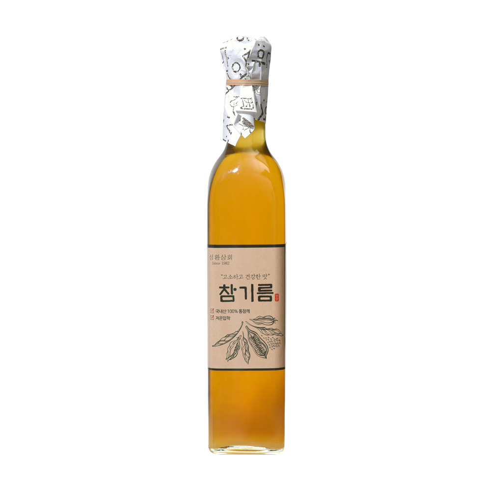 40년전통 국산 참기름 들기름 500ml 성환상회 방앗간 : 성환상회 방앗간