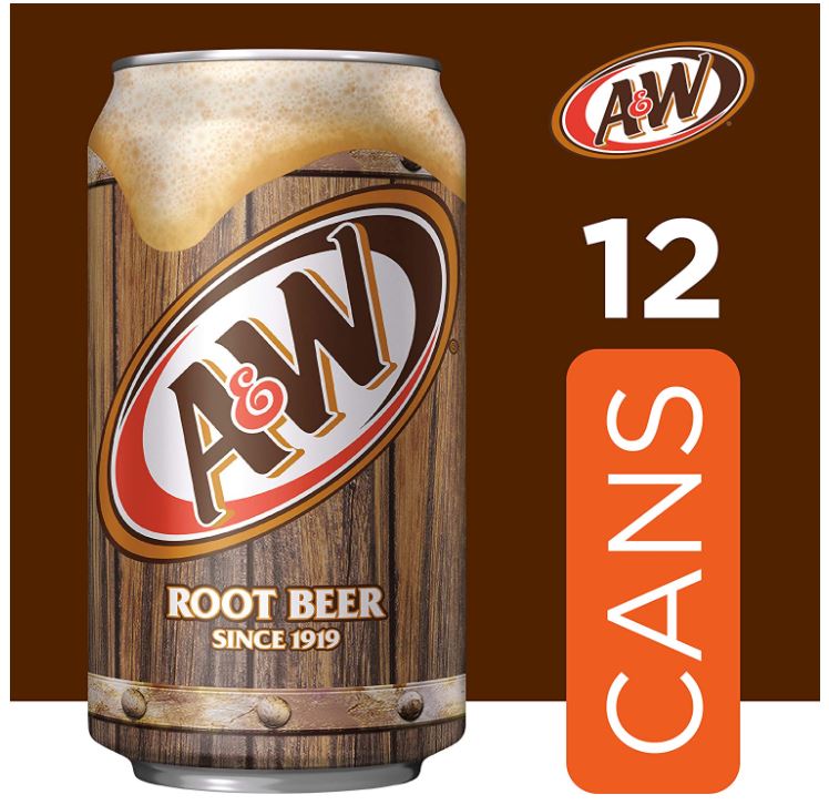 A&W 루트비어 음료수 355ml 12캔  A&W Root Beer Soda Drinks, 12oz 12can : 미국오빠