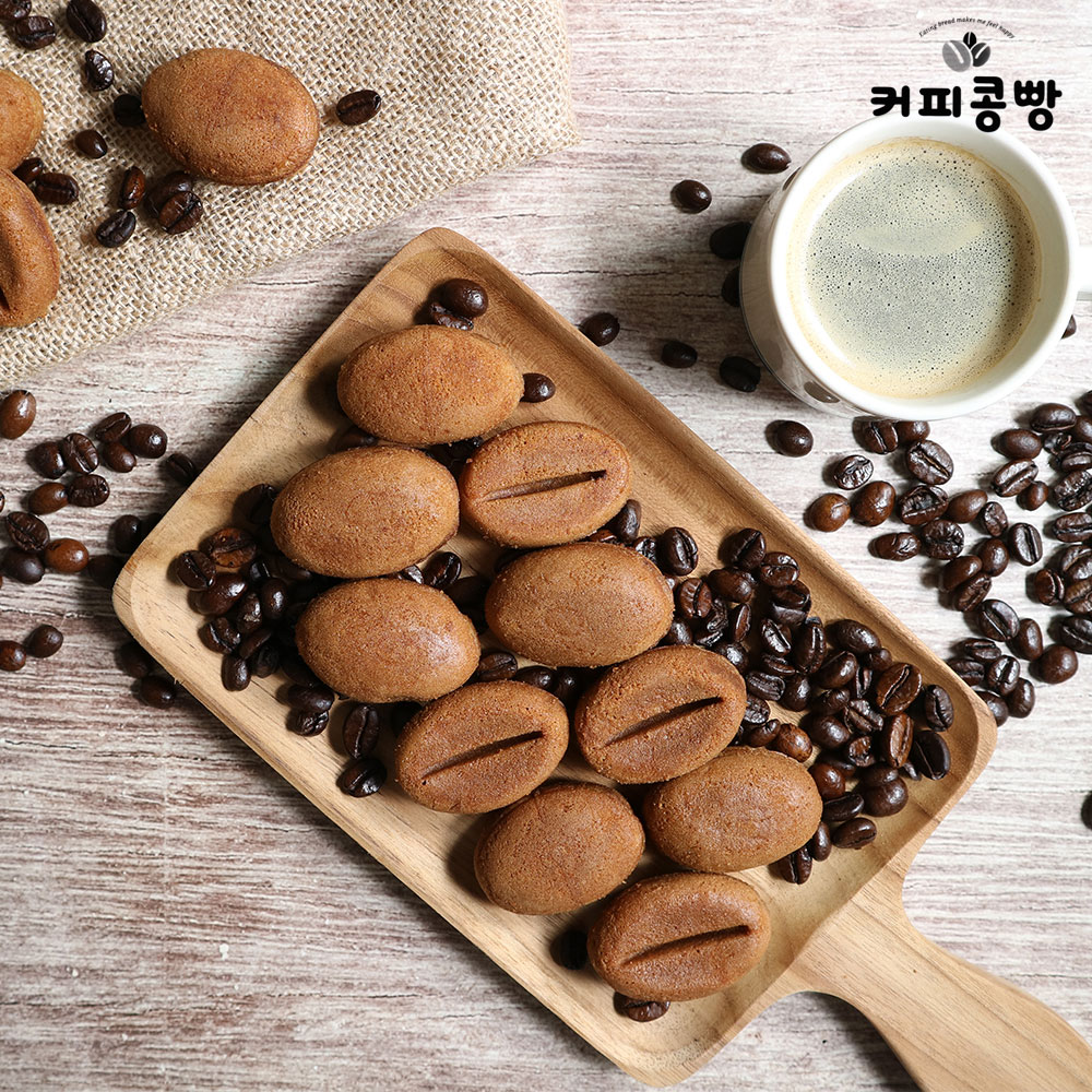 알앤알 커피콩빵 450g (약 50개입) x 2팩 : 콩타작 푸드마켓