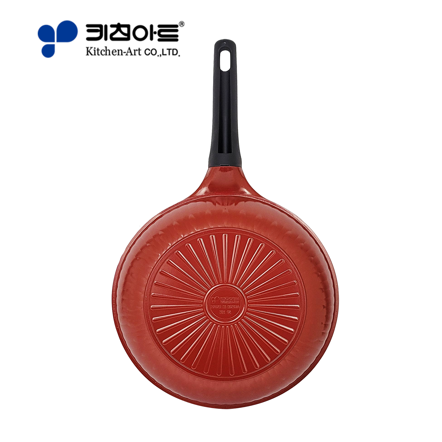 키친아트 F2 레드 다이아몬드 코팅 후라이팬 궁중팬 주물팬 (20-30cm) : 주방마트